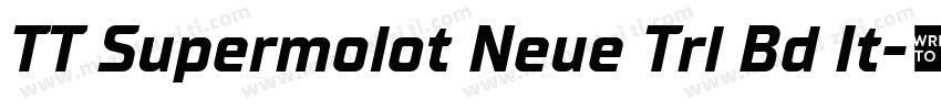 TT Supermolot Neue Trl Bd It字体转换